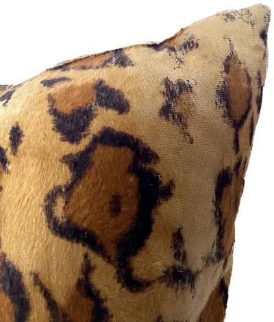 Faux Fur Leopard Pillow