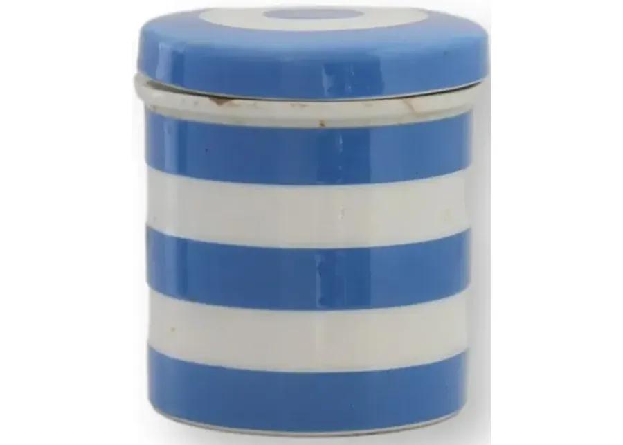 T.G. Green Cornishware "Nutmegs" Jar