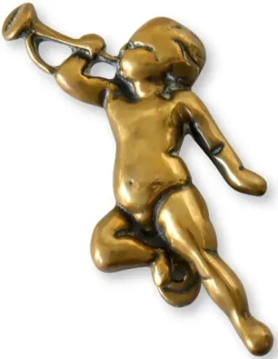 Antique Brass Cherub Door Knocker