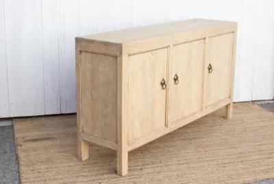 Reclaimed Bleached Wood Asian Sideboard