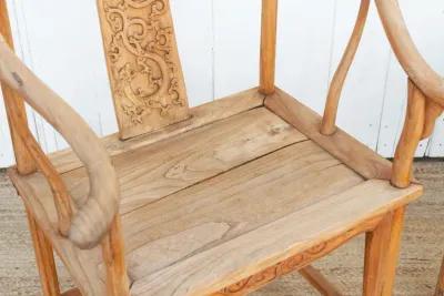 Pair of 19th C. Qing Emperor Chairs