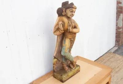 Southern Indian Stone Celestial Figure - Brown