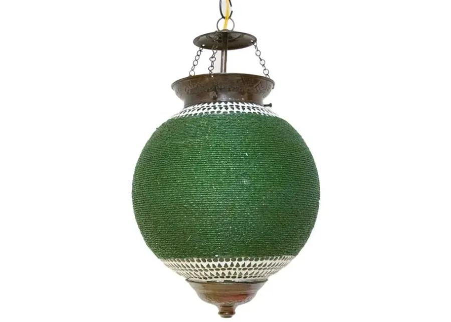 Meadow Beaded Pendant Sphere Lantern