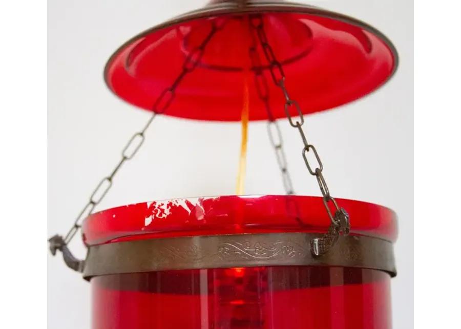 Persian Red Pendant Glass Lantern