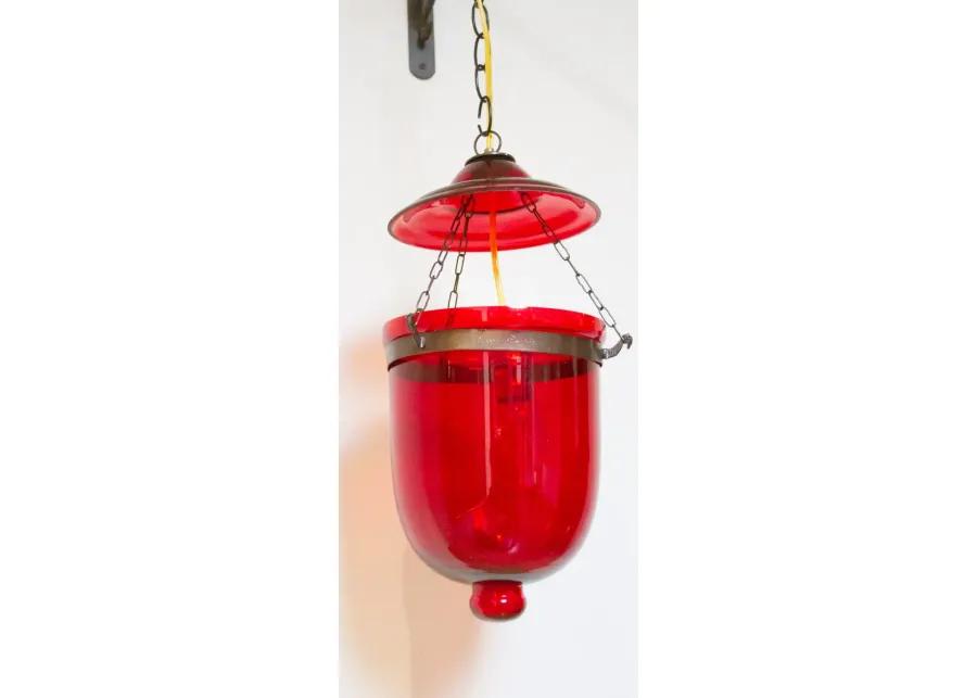 Persian Red Pendant Glass Lantern