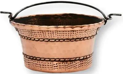 Antique Petite French Copper Basket