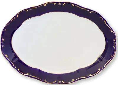 Pompadour III Cobalt & 18K Platter