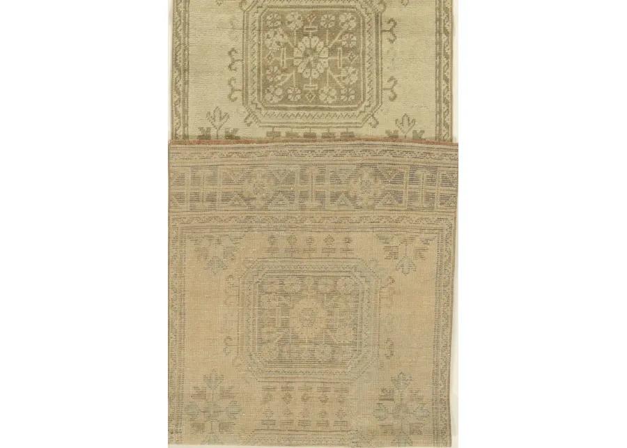 Turkish Oushak Runner 2'10 X 11' - Beige