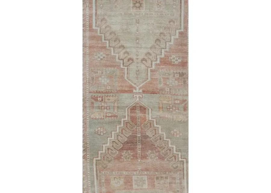 Turkish Oushak Runner 2'1 X 8'11 - Red