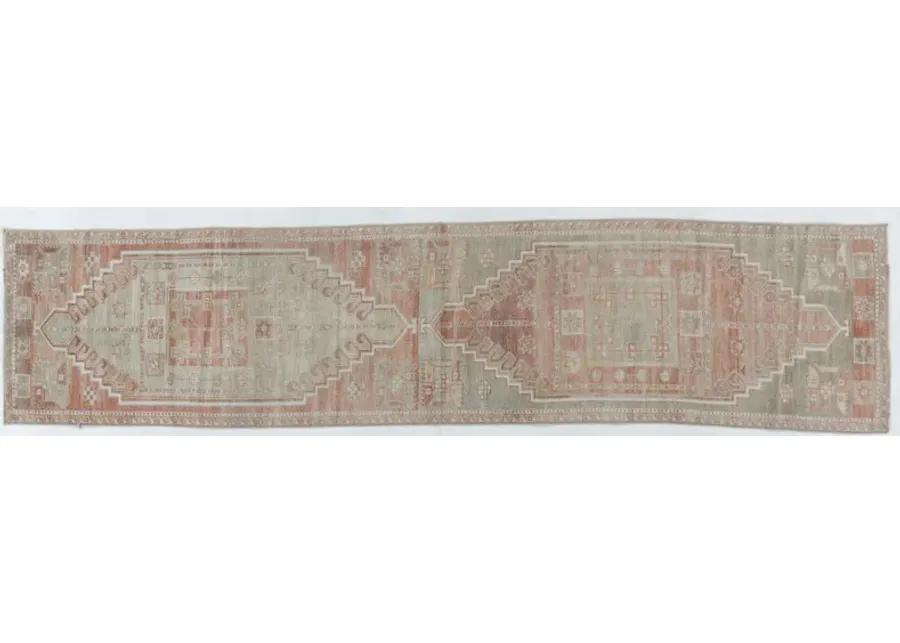 Turkish Oushak Runner 2'1 X 8'11 - Red