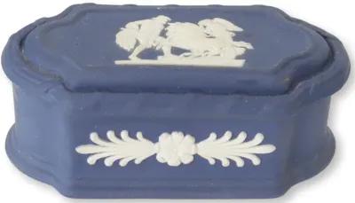 Cobalt Wedgwood Jasperware Match Box