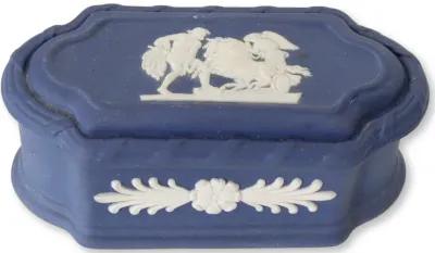 Cobalt Wedgwood Jasperware Match Box