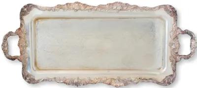 1920s English Silver-Plate Serving Tray