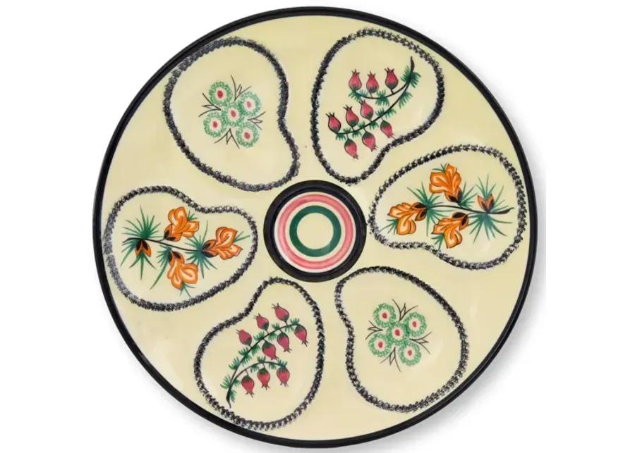 Midcentury French Faience Oyster Plate