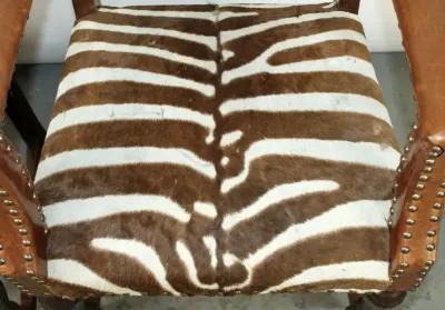 English Leather & Zebra Armchairs - PR