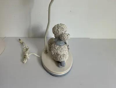 1950s French Poodle Lamp w/Shade