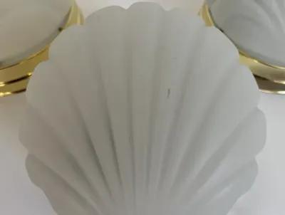 Scallop Shell Wall Lights - Set of 3 - White