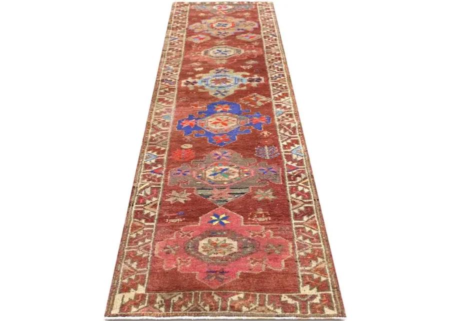 1960s Turkish Oushak Runner -2'8"x11'5"