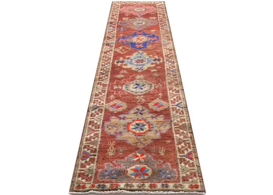 1960s Turkish Oushak Runner -2'8"x11'5"