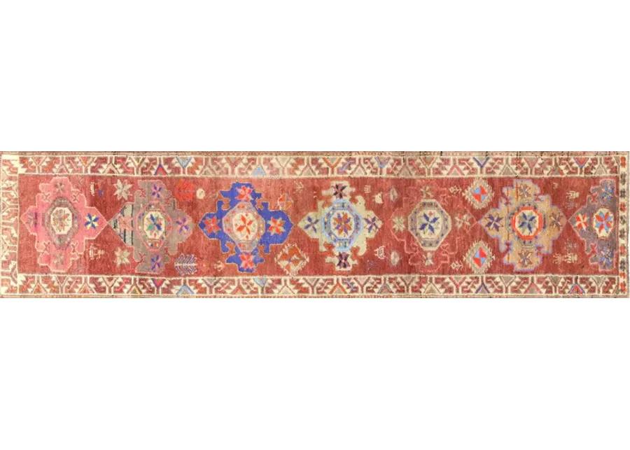 1960s Turkish Oushak Runner -2'8"x11'5"