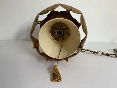 1960s Italian Gilt Lotus Light