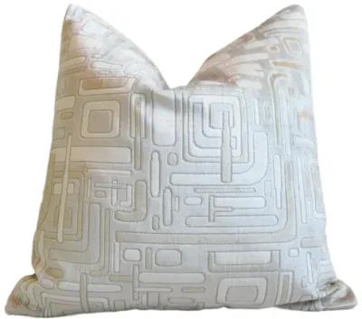 Contemporary Geometric Velvet Pillow