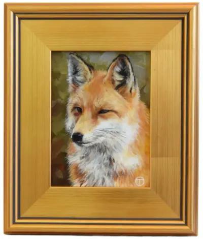 Nature Sly Fox Portrait Oil Painting