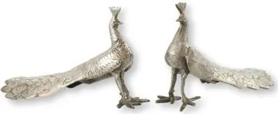 French Peacock Table Ornaments - Beige