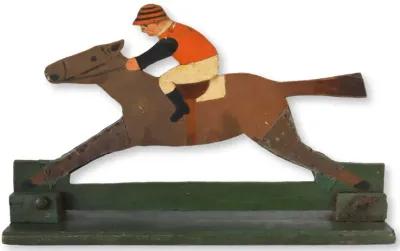 Horse & Jockey Carnival Game Piece - Brown