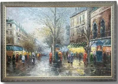 Limited Edition - Paris Street Scene Oil Painting