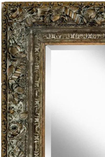 Hand Carved Beveled Mirror