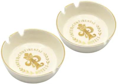 Intercontinental Hotel Paris Ashtrays - Beige