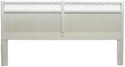 Henry Link White Wicker King Headboard