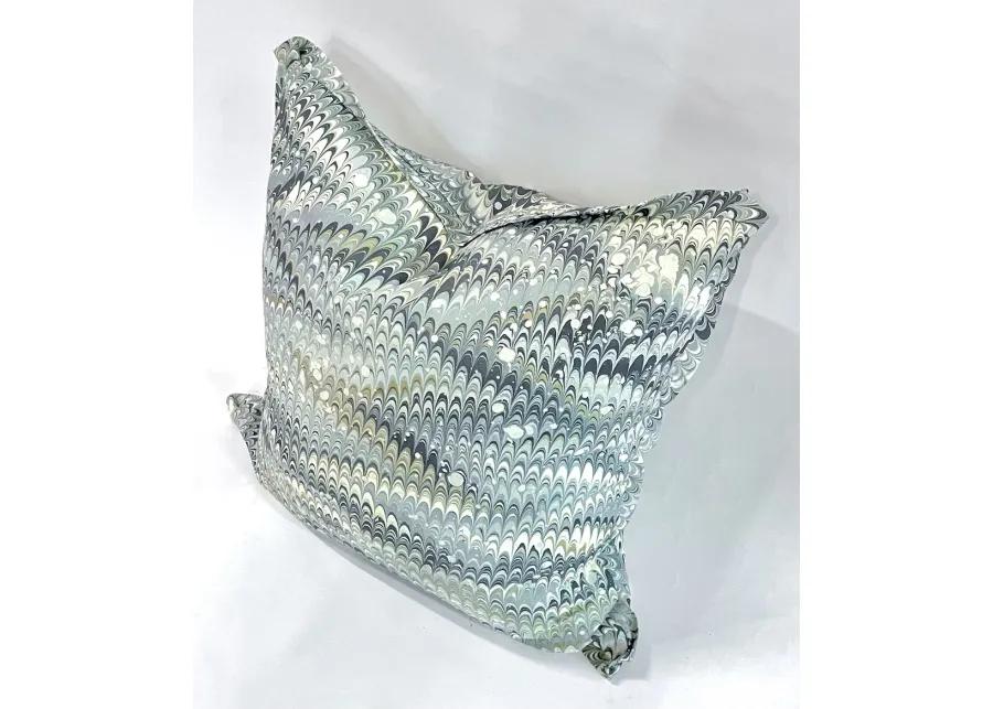 Large Marbleized Pattern Pillow