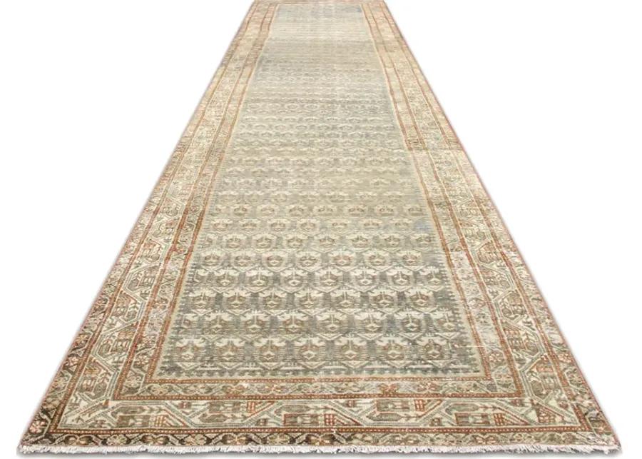 1940sPersian Melayer Runner -3'2"x16'2" - beige