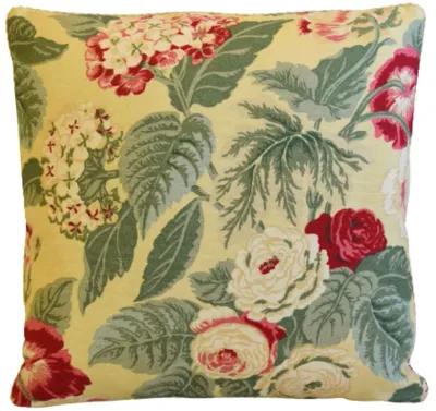 Designer Botanical & Rose Floral Pillow