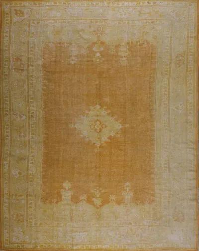 Late 19th Century Turkish Oushak Carpet - Beige