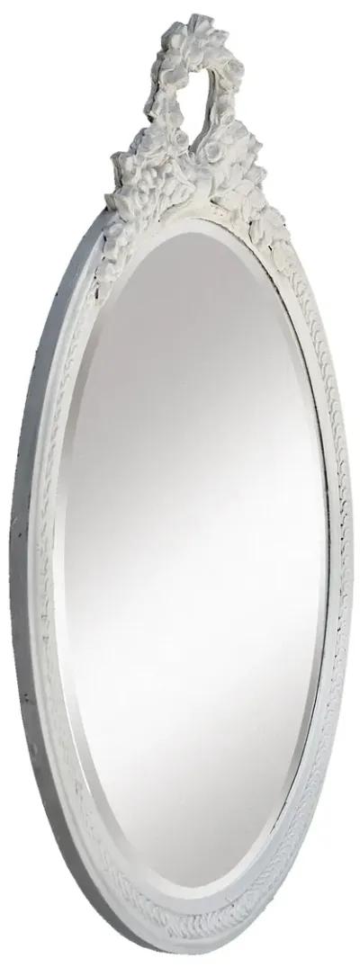 White Mirror with Ribbon & Bow Crest