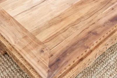 Reclaimed Teak Carved Opium Coffee Table