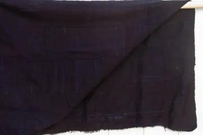 Midnight Indigo African Mud Cloth - Black