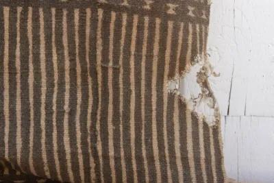 West African Striped Mudcloth - Black