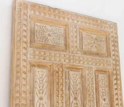 Old Carved Bleached Spanish Door