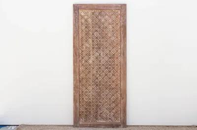 Finely Carved Indian Floral Door