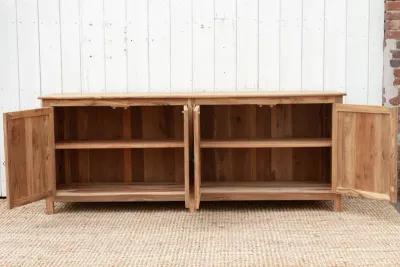 Bleached Teak Damascus Inlay Sideboard