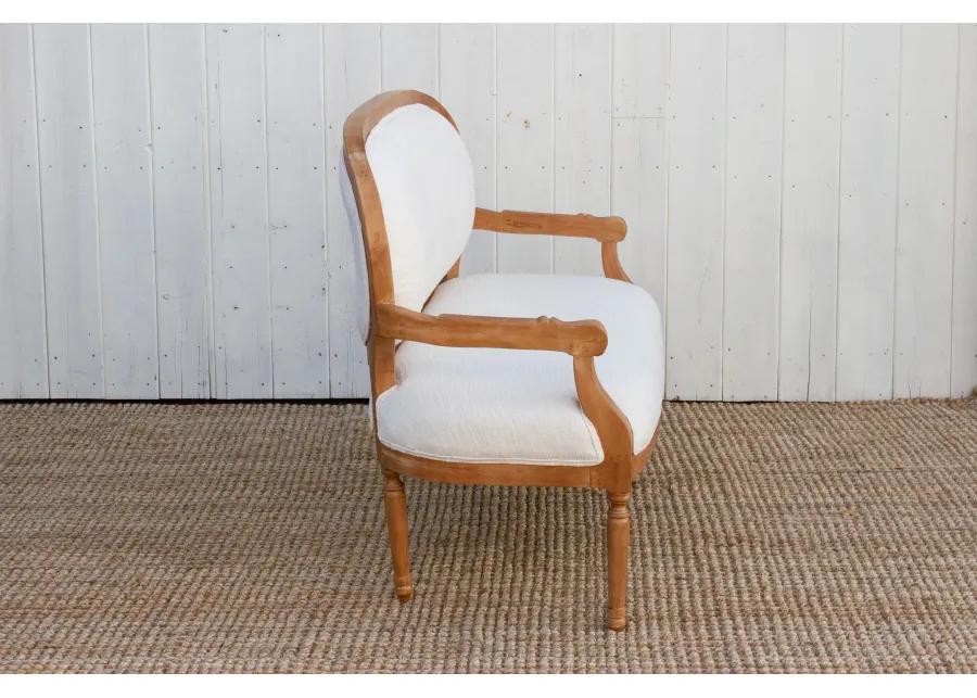 Lovely Bleached Wood French Sofa Bench