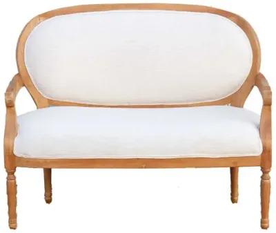 Lovely Bleached Wood French Sofa Bench