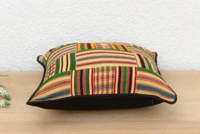 Obaabaa Vintage Kente Pillow Cover