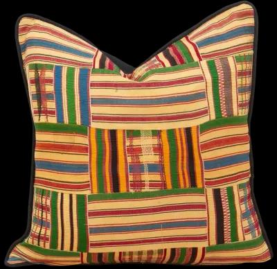 Obaabaa Vintage Kente Pillow Cover