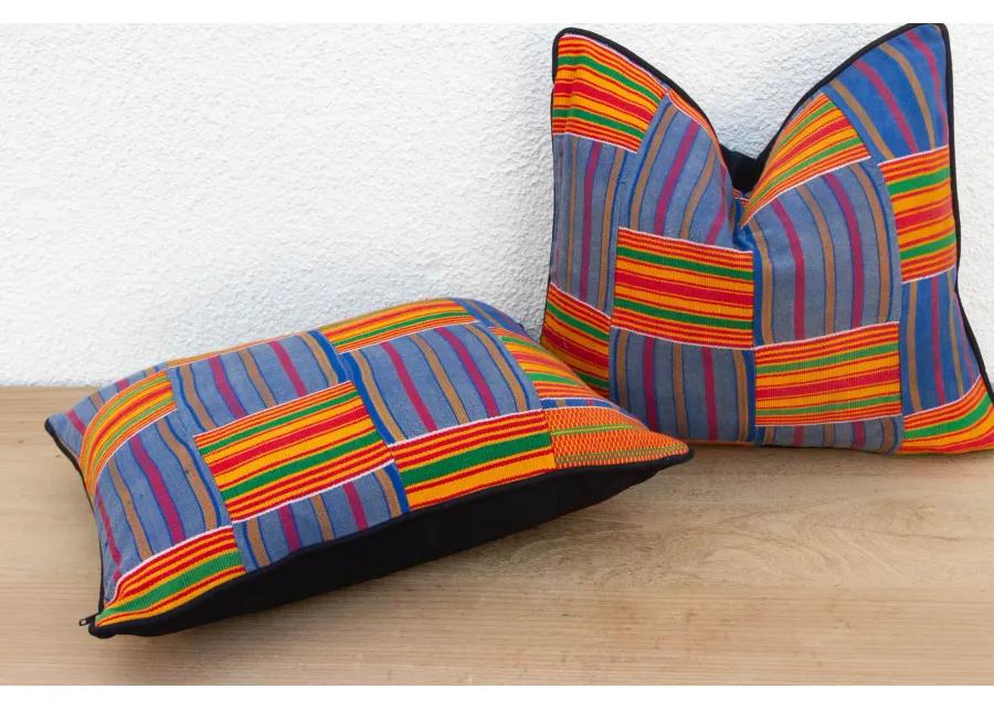 Pair of Vintage African Pillow Covers