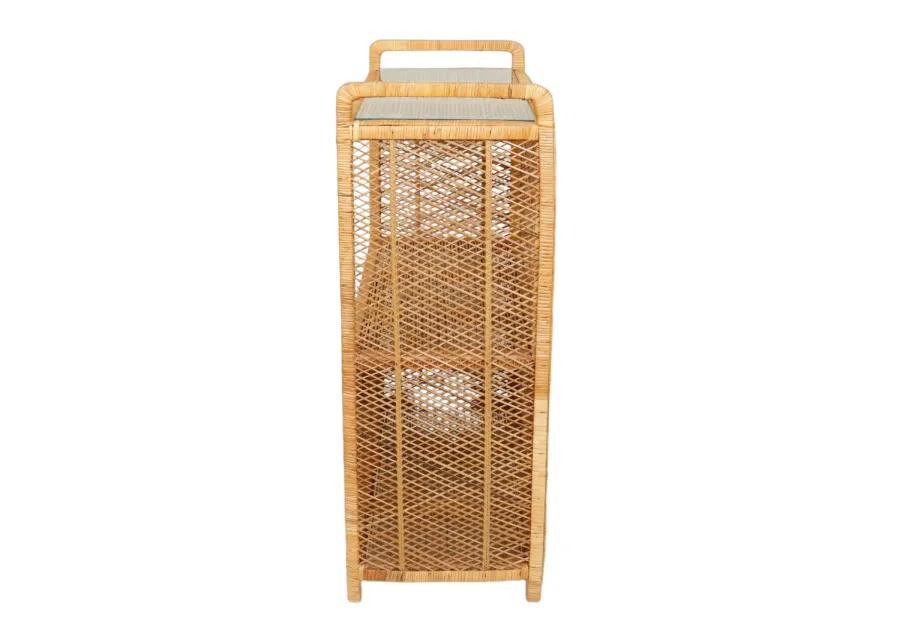 Rattan Bar Cabinet - Brown